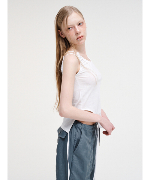 ETMON（エトモン）の「Double Strap Sleeveless Top White（スカート・レディース・その他・FREE）」の4枚目の写真