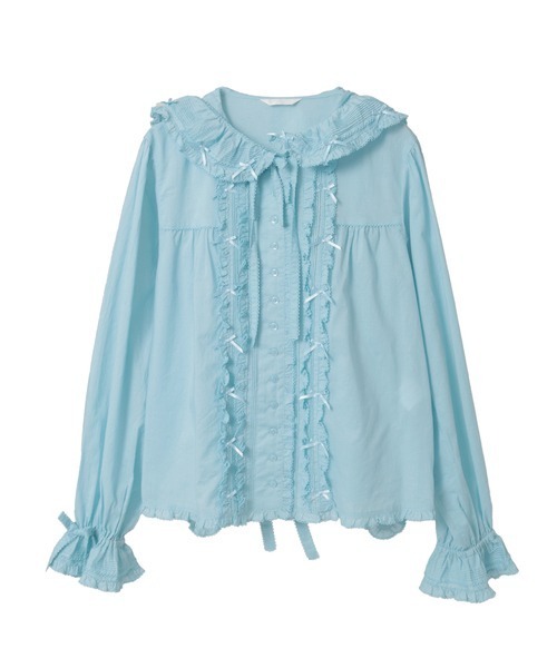 うさぎの耳フード付きローンブラウス（シャツ/ブラウス）｜PINK HOUSE