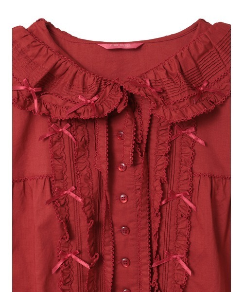 うさぎの耳フード付きローンブラウス（シャツ/ブラウス）｜PINK HOUSE