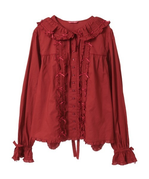 うさぎの耳フード付きローンブラウス（シャツ/ブラウス）｜PINK HOUSE