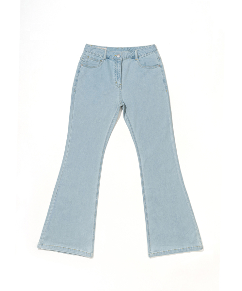 Express Holiday(エクスプレスホリデー)の「ホリデーフレアデニムパンツ_ライトブルー(デニムパンツ・レディース・その他・S/M)」の2枚目の写真