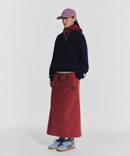 MENASOO(ミナス)の「Terry Fleece Sweatshirt Half Zip Up_Navy(スウェット・レディース・ネイビー・1/2)」の10枚目の写真