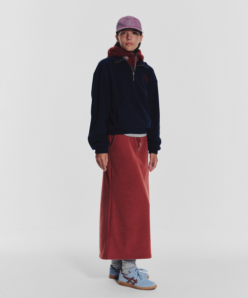 MENASOO(ミナス)の「Terry Fleece Sweatshirt Half Zip Up_Navy(スウェット・レディース・ネイビー・1/2)」の13枚目の写真