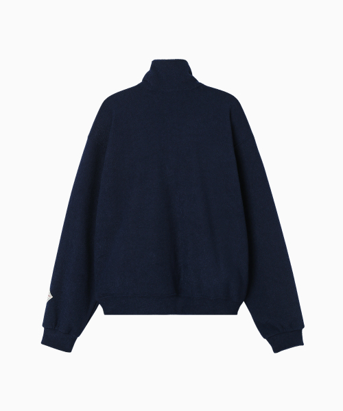 MENASOO(ミナス)の「Terry Fleece Sweatshirt Half Zip Up_Navy(スウェット・レディース・ネイビー・1/2)」の16枚目の写真