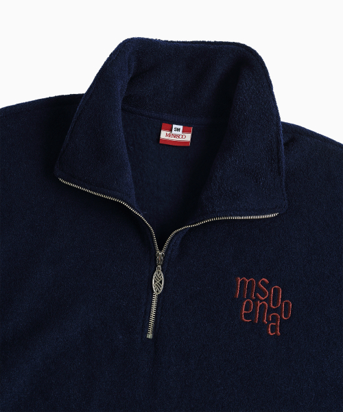 MENASOO(ミナス)の「Terry Fleece Sweatshirt Half Zip Up_Navy(スウェット・レディース・ネイビー・1/2)」の17枚目の写真