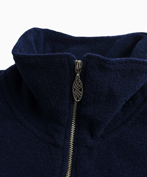 MENASOO(ミナス)の「Terry Fleece Sweatshirt Half Zip Up_Navy(スウェット・レディース・ネイビー・1/2)」の19枚目の写真