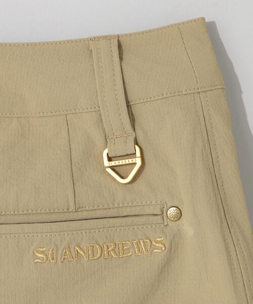 St ANDREWS(セントアンドリュース)の「【St ANDREWS】接触冷感 リーフ柄刺繍ナイロンストレッチスカート (WOMENS)(スカート・レディース・ベージュ/ネイビー・L/SS/M/S)」の8枚目の写真