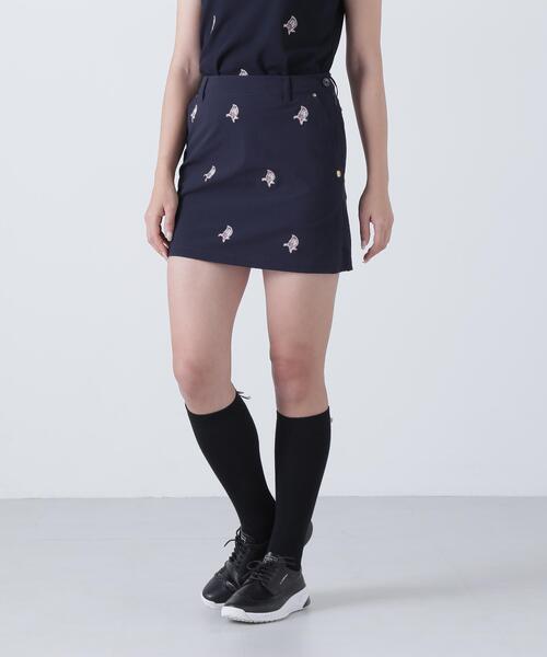 St ANDREWS(セントアンドリュース)の「【St ANDREWS】接触冷感 リーフ柄刺繍ナイロンストレッチスカート (WOMENS)(スカート・レディース・ベージュ/ネイビー・L/SS/M/S)」の10枚目の写真