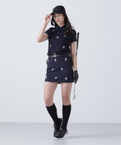 St ANDREWS(セントアンドリュース)の「【St ANDREWS】接触冷感 リーフ柄刺繍ナイロンストレッチスカート (WOMENS)(スカート・レディース・ベージュ/ネイビー・L/SS/M/S)」の12枚目の写真