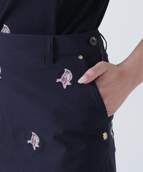 St ANDREWS(セントアンドリュース)の「【St ANDREWS】接触冷感 リーフ柄刺繍ナイロンストレッチスカート (WOMENS)(スカート・レディース・ベージュ/ネイビー・L/SS/M/S)」の17枚目の写真