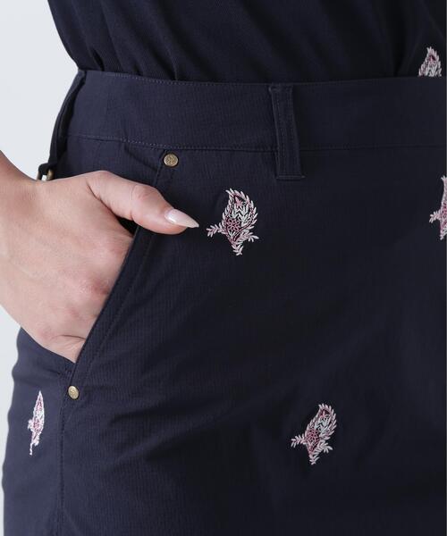 St ANDREWS(セントアンドリュース)の「【St ANDREWS】接触冷感 リーフ柄刺繍ナイロンストレッチスカート (WOMENS)(スカート・レディース・ベージュ/ネイビー・L/SS/M/S)」の19枚目の写真