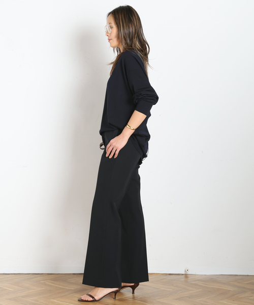 EVERYDAY I LIKE.（エヴリディアイライク）の「*Essential フレアパンツ（スラックス・レディース・ブラック・40/38/36）」の3枚目の写真