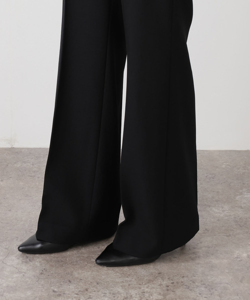 EVERYDAY I LIKE.（エヴリディアイライク）の「*Essential フレアパンツ（スラックス・レディース・ブラック・40/38/36）」の18枚目の写真