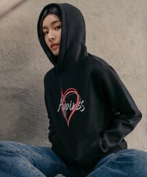 HAPPINESS HERT HOODIE_BLACK