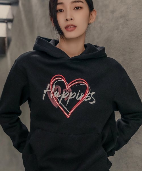 HARDCORE HAPPINESS(ハードコアハピネス)の「HAPPINESS HERT HOODIE_BLACK(パーカー・レディース・その他・FREE)」の7枚目の写真