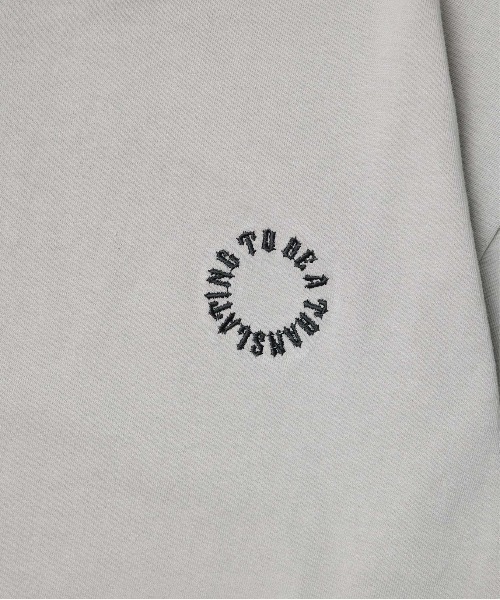 B.I.D.(ビーアイディー)の「《刺繍ロングスリーブTシャツ(サークルロゴ)》(Tシャツ/カットソー・メンズ・ライトカーキ/ホワイト/ブラック・MEDIUM)」の9枚目の写真