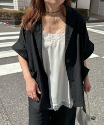 PILIT | 【セットアップ可】５分袖ジャケット(テーラードジャケット)