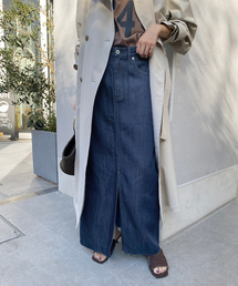 SLOBE IENA | 《WEBのみ4サイズ展開/》LE DENIM スリットフレアデニムスカート(デニムスカート)