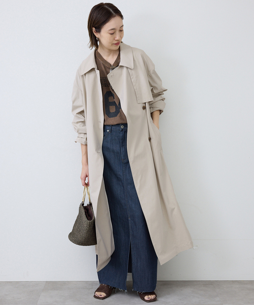 SLOBE IENA（スローブイエナ）の「《WEBのみ4サイズ展開》LE DENIM スリットフレアデニムスカート（デニムスカート・レディース・ネイビー/ブルー系その他・34/36/38/40）」の3枚目の写真