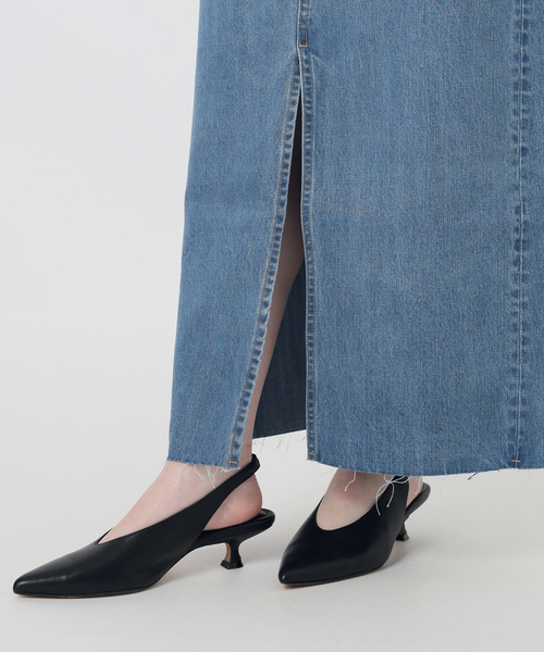 SLOBE IENA（スローブイエナ）の「《WEBのみ4サイズ展開》LE DENIM スリットフレアデニムスカート（デニムスカート・レディース・ネイビー/ブルー系その他・34/36/38/40）」の15枚目の写真