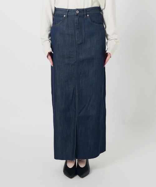 SLOBE IENA（スローブイエナ）の「《WEBのみ4サイズ展開》LE DENIM スリットフレアデニムスカート（デニムスカート・レディース・ネイビー/ブルー系その他・34/36/38/40）」の22枚目の写真