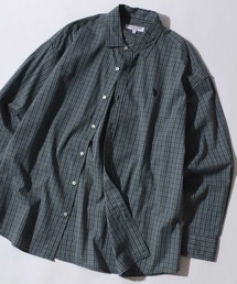 U.S. POLO ASSN. | U.S. POLO ASSN./ユーエスポロアッスン オーバーサイズ ワンポイント刺繍 ブロード デニム 無地 チェック レギュラーカラーシャツ 長袖シャツ レディース メンズ(シャツ/ブラウス)