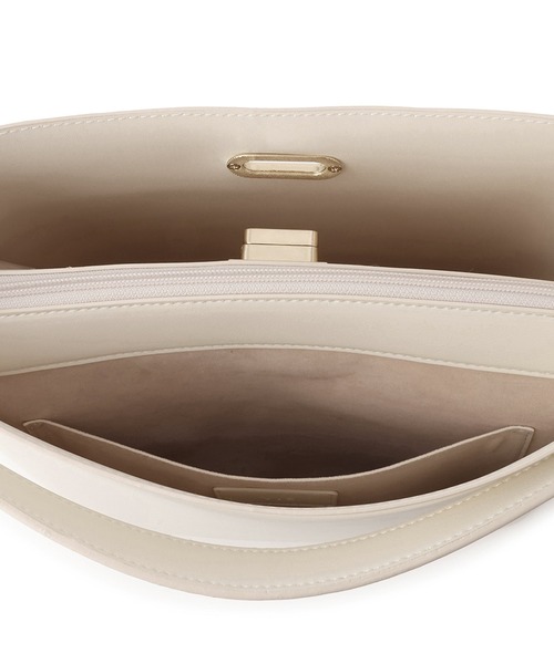 VIS(ビス)の「楕円ひねり3層ショルダーバッグ/2WAY(ショルダーバッグ・レディース・キナリ/ベージュ/ブラック・FREE)」の5枚目の写真