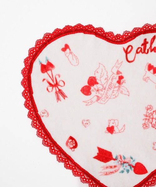 Cath Kidston(キャスキッドソン)の「ハートタオルハンカチ(ハンカチ/ハンドタオル・レディース・レッド・FREE)」の4枚目の写真