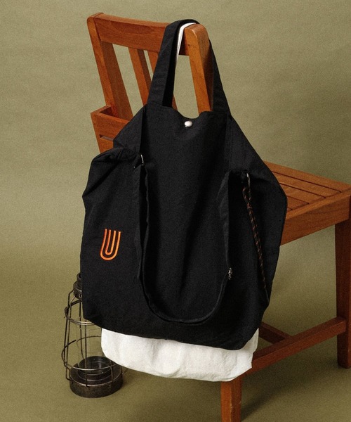 GLOBAL WORK（グローバルワーク）の「UNIVERSAL OVERAL/トートバッグ/一部店舗限定/633991（クラッチバッグ・メンズ・ホワイト/ブルー系その他4/ブラック・FREE）」の18枚目の写真