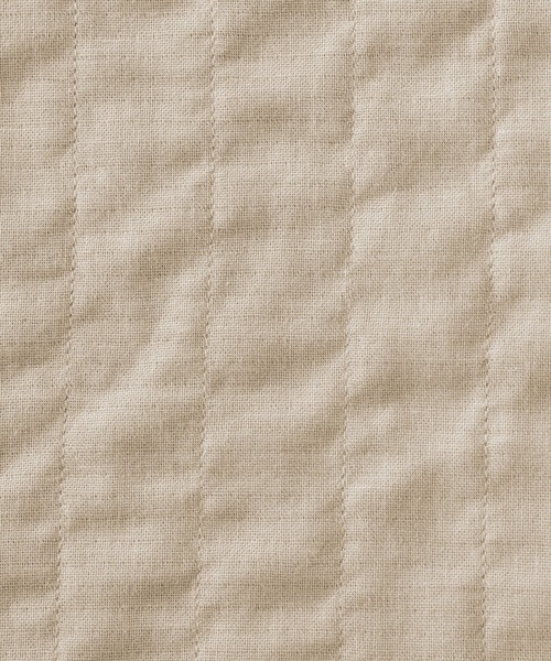 無印良品（ムジルシリョウヒン）の「婦人　カポック混二重ガーゼ　キルトジャケット（その他アウター・レディース・ブラック/ライトベージュ・XL/S）」の7枚目の写真