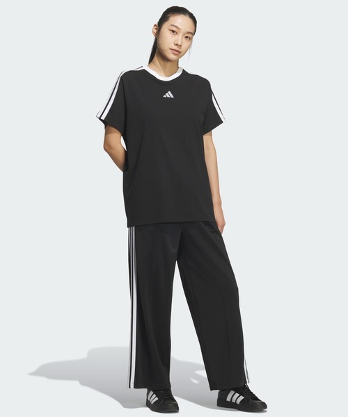 adidas(アディダス)の「adidas/アディダス ロングパンツ 軽パン トリコット トラックパンツ ジャージ LOI58(その他パンツ・レディース・ブラック/ベージュ・M/L)」の5枚目の写真