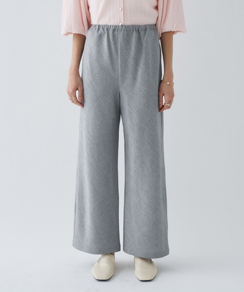 cloenc（クロエンス）の「【セットアップ／接触冷感／マシンウォッシュ】リネンライクイージーパンツ（その他パンツ・レディース・ライトグレー系3・03/02/01）」の10枚目の写真