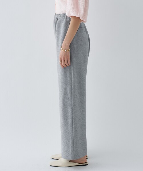 cloenc（クロエンス）の「【セットアップ／接触冷感／マシンウォッシュ】リネンライクイージーパンツ（その他パンツ・レディース・ライトグレー系3・03/02/01）」の8枚目の写真