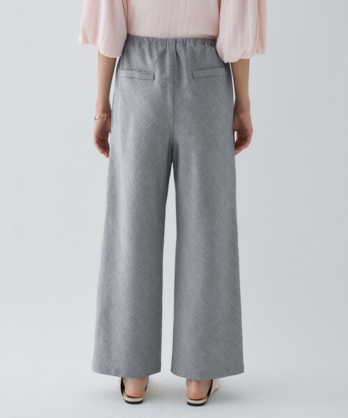 cloenc（クロエンス）の「【セットアップ／接触冷感／マシンウォッシュ】リネンライクイージーパンツ（その他パンツ・レディース・ライトグレー系3・03/02/01）」の7枚目の写真