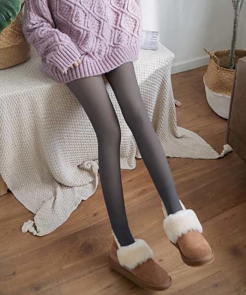 IRADOWL(アイラドール)の「裏起毛タイツ(タイツ/ストッキング・レディース・ベージュ/グレー/ブラック・FREE)」の4枚目の写真