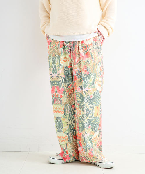 B.C STOCK(ベーセーストック)の「手洗い可 / FINEアートプリントバックゴムトラウザー(その他パンツ・レディース・グリーン/ピンク/ブラウン・FREE)」の20枚目の写真