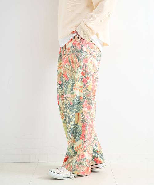 B.C STOCK(ベーセーストック)の「手洗い可 / FINEアートプリントバックゴムトラウザー(その他パンツ・レディース・グリーン/ピンク/ブラウン・FREE)」の21枚目の写真