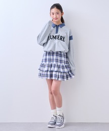 pom ponette junior | チェックティアードスカート×インナーパンツ(スカート)