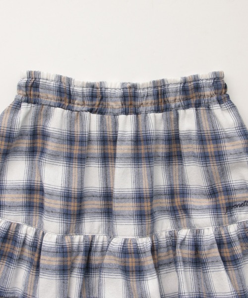 pom ponette junior（ポンポネットジュニア）の「チェックティアードスカート×インナーパンツ（スカート・キッズ・グレイッシュブルー・150cm/140cm/LL(165cm)/160cm）」の5枚目の写真