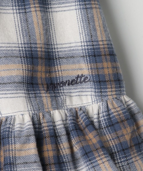 pom ponette junior（ポンポネットジュニア）の「チェックティアードスカート×インナーパンツ（スカート・キッズ・グレイッシュブルー・150cm/140cm/LL(165cm)/160cm）」の10枚目の写真