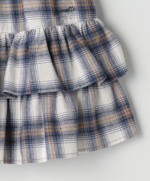 pom ponette junior（ポンポネットジュニア）の「チェックティアードスカート×インナーパンツ（スカート・キッズ・グレイッシュブルー・150cm/140cm/LL(165cm)/160cm）」の11枚目の写真