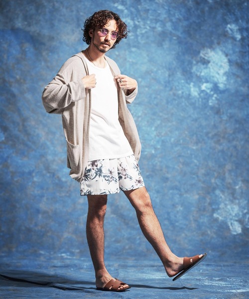 Jih Nunc（ジーヌンク）の「mcg3771-ボタンレスルーズシルエット杢カーディガン(JIH-R1167)（カーディガン/ボレロ・メンズ・チャコール/ベージュ/オフホワイト・S/M/L）」の8枚目の写真