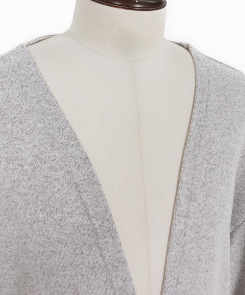 Jih Nunc（ジーヌンク）の「mcg3771-ボタンレスルーズシルエット杢カーディガン(JIH-R1167)（カーディガン/ボレロ・メンズ・チャコール/ベージュ/オフホワイト・S/M/L）」の13枚目の写真