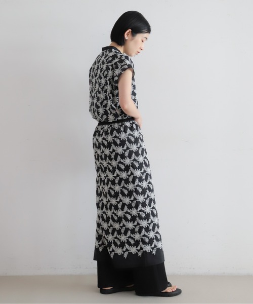NOMBRE IMPAIR（ノンブルアンペール）の「モノトーンフラワー刺繍　レイヤードスカート（スカート・レディース・ブラック・FREE）」の12枚目の写真