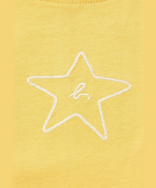 agnes b.(アニエスベー)の「ベビー "b." ロゴ スター コットン ノースリーブ サロペット "Missia"(ロンパース・キッズ・イエロー系その他・1YEAR/6MONTH)」の6枚目の写真