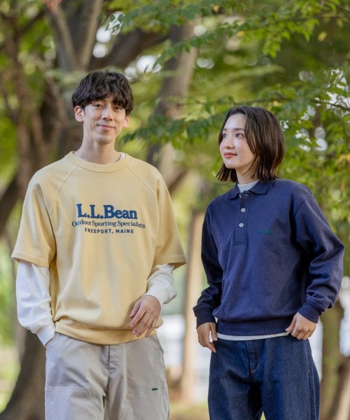 L.L.Bean（エルエルビーン）の「【JAPAN EDITION】ポーテージ・ショートスリーブ・スウェットシャツ（スウェット・メンズ・ネイビー/ライトグレー/イエロー/アイボリー・MEDIUM/SMALL/LARGE）」の10枚目の写真