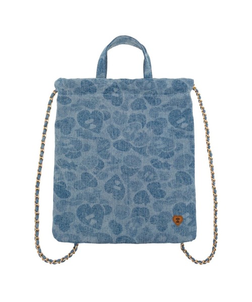 A BATHING APE(アベイシングエイプ)の「CAMO LASER PRINTED MINI BACKPACK(バックパック/リュック・レディース・ライトインディゴブルー・FREE)」の1枚目の写真