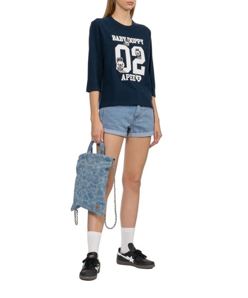 A BATHING APE(アベイシングエイプ)の「CAMO LASER PRINTED MINI BACKPACK(バックパック/リュック・レディース・ライトインディゴブルー・FREE)」の7枚目の写真