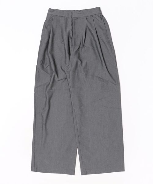 STYLEBLOCK（スタイルブロック）の「デニムライクツイルタックパンツ（その他パンツ・レディース・ブルー/ブラック・M）」の2枚目の写真