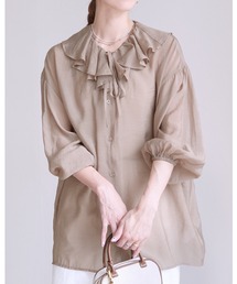 reca | フリルカラーシアーブラウス(シャツ/ブラウス)